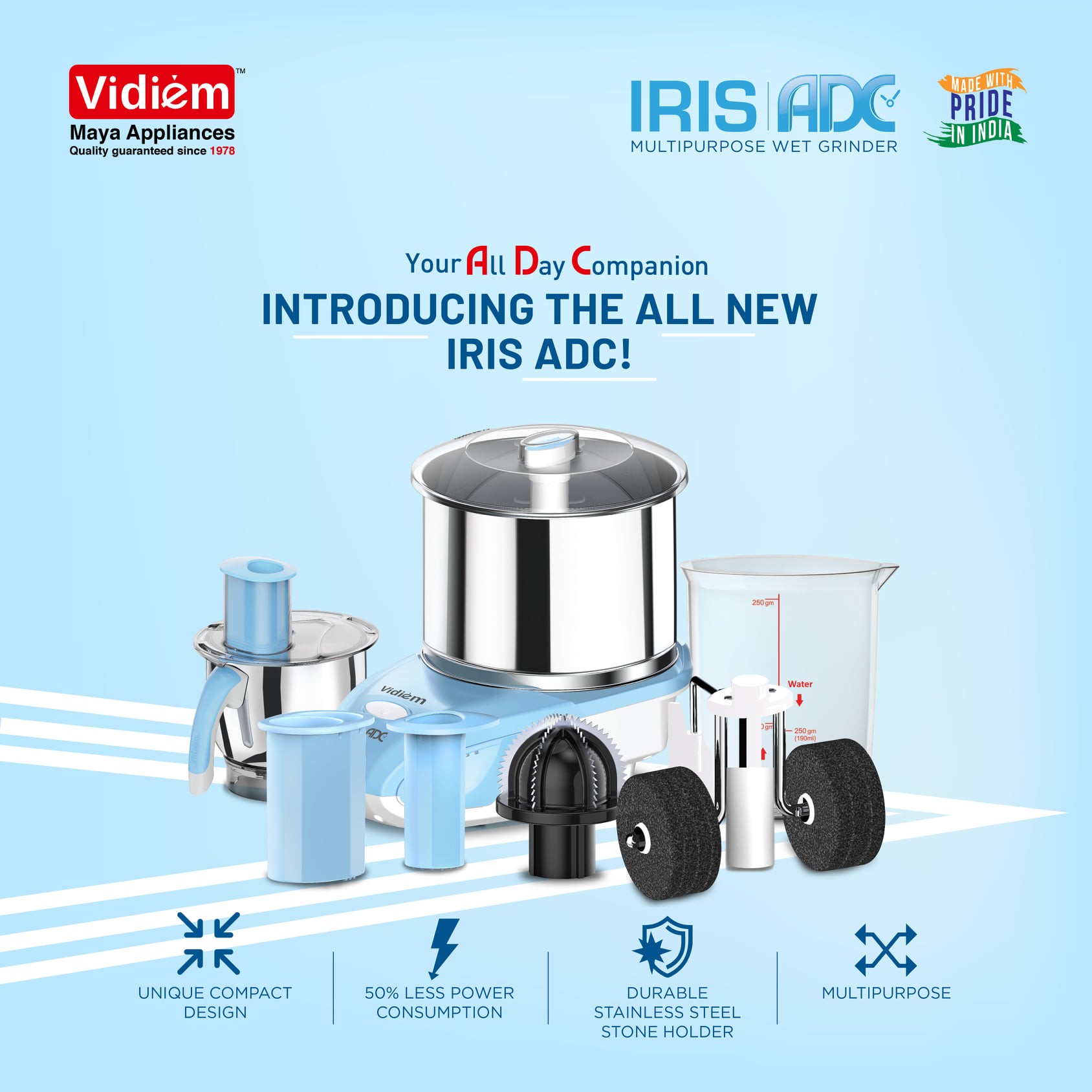 vidiem-iris-2l-multi-purpose-wet-grinder-ss-drum-stone-rollers-food-processor-multi-chef-jar-atta-kneader-110v90w-for-usa-canada-motor-rpm-1440-and-drum-rpm-150-home-commercial-use8
